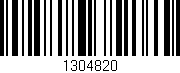 Código de barras (EAN, GTIN, SKU, ISBN): '1304820'