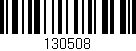 Código de barras (EAN, GTIN, SKU, ISBN): '130508'