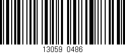 Código de barras (EAN, GTIN, SKU, ISBN): '13059/0486'