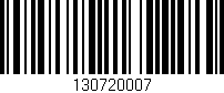 Código de barras (EAN, GTIN, SKU, ISBN): '130720007'