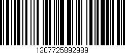 Código de barras (EAN, GTIN, SKU, ISBN): '1307725892989'