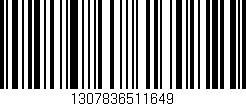 Código de barras (EAN, GTIN, SKU, ISBN): '1307836511649'