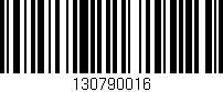 Código de barras (EAN, GTIN, SKU, ISBN): '130790016'