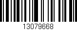 Código de barras (EAN, GTIN, SKU, ISBN): '13079668'