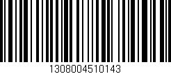 Código de barras (EAN, GTIN, SKU, ISBN): '1308004510143'