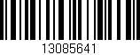 Código de barras (EAN, GTIN, SKU, ISBN): '13085641'