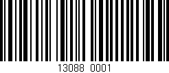 Código de barras (EAN, GTIN, SKU, ISBN): '13088/0001'