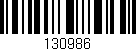 Código de barras (EAN, GTIN, SKU, ISBN): '130986'