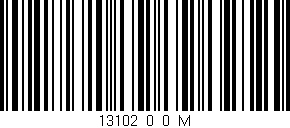 Código de barras (EAN, GTIN, SKU, ISBN): '13102_0_0_M'