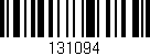 Código de barras (EAN, GTIN, SKU, ISBN): '131094'