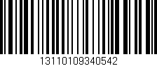 Código de barras (EAN, GTIN, SKU, ISBN): '13110109340542'