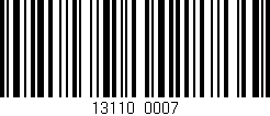Código de barras (EAN, GTIN, SKU, ISBN): '13110/0007'
