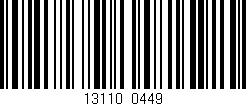 Código de barras (EAN, GTIN, SKU, ISBN): '13110/0449'