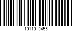 Código de barras (EAN, GTIN, SKU, ISBN): '13110/0456'