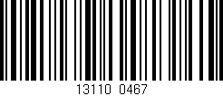 Código de barras (EAN, GTIN, SKU, ISBN): '13110/0467'