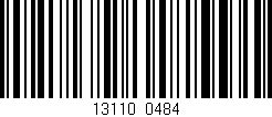 Código de barras (EAN, GTIN, SKU, ISBN): '13110/0484'