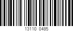 Código de barras (EAN, GTIN, SKU, ISBN): '13110/0485'