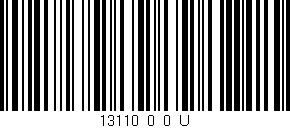 Código de barras (EAN, GTIN, SKU, ISBN): '13110_0_0_U'