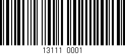 Código de barras (EAN, GTIN, SKU, ISBN): '13111/0001'