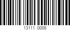 Código de barras (EAN, GTIN, SKU, ISBN): '13111/0008'