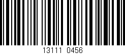 Código de barras (EAN, GTIN, SKU, ISBN): '13111/0456'