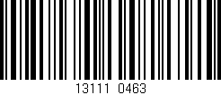 Código de barras (EAN, GTIN, SKU, ISBN): '13111/0463'