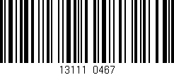 Código de barras (EAN, GTIN, SKU, ISBN): '13111/0467'