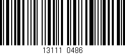 Código de barras (EAN, GTIN, SKU, ISBN): '13111/0486'