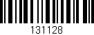 Código de barras (EAN, GTIN, SKU, ISBN): '131128'