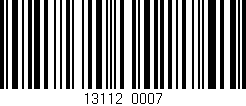 Código de barras (EAN, GTIN, SKU, ISBN): '13112/0007'