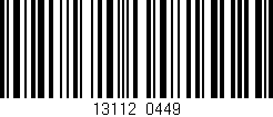 Código de barras (EAN, GTIN, SKU, ISBN): '13112/0449'