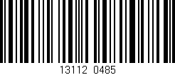 Código de barras (EAN, GTIN, SKU, ISBN): '13112/0485'