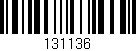 Código de barras (EAN, GTIN, SKU, ISBN): '131136'