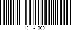 Código de barras (EAN, GTIN, SKU, ISBN): '13114/0001'
