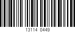 Código de barras (EAN, GTIN, SKU, ISBN): '13114/0449'