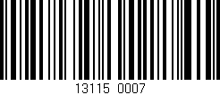 Código de barras (EAN, GTIN, SKU, ISBN): '13115/0007'