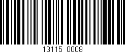 Código de barras (EAN, GTIN, SKU, ISBN): '13115/0008'