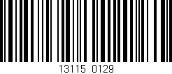 Código de barras (EAN, GTIN, SKU, ISBN): '13115/0129'
