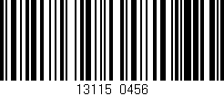 Código de barras (EAN, GTIN, SKU, ISBN): '13115/0456'
