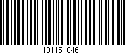 Código de barras (EAN, GTIN, SKU, ISBN): '13115/0461'