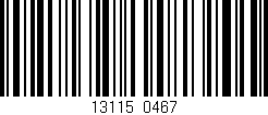 Código de barras (EAN, GTIN, SKU, ISBN): '13115/0467'