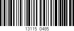 Código de barras (EAN, GTIN, SKU, ISBN): '13115/0485'