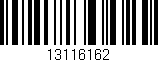 Código de barras (EAN, GTIN, SKU, ISBN): '13116162'