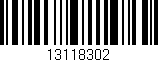 Código de barras (EAN, GTIN, SKU, ISBN): '13118302'