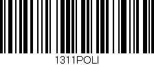 Código de barras (EAN, GTIN, SKU, ISBN): '1311POLI'
