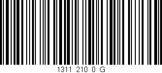 Código de barras (EAN, GTIN, SKU, ISBN): '1311_210_0_G'