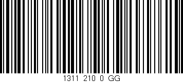 Código de barras (EAN, GTIN, SKU, ISBN): '1311_210_0_GG'