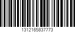 Código de barras (EAN, GTIN, SKU, ISBN): '1312165837773'
