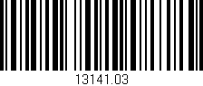 Código de barras (EAN, GTIN, SKU, ISBN): '13141.03'