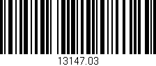 Código de barras (EAN, GTIN, SKU, ISBN): '13147.03'